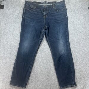 Old Navy Athletic Taper Jeans 42x32 Dark Wash Built-In Flex Denim